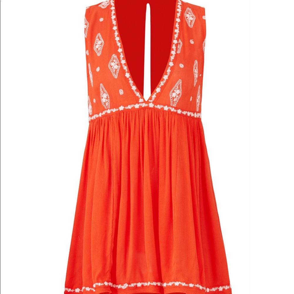 Free people embroidered top